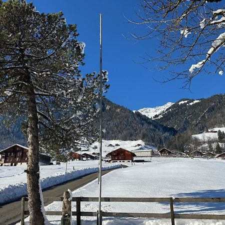 Edelweiss 4 Zi Ferienwohnung In Landhaus Frutigen Buitenkant foto
